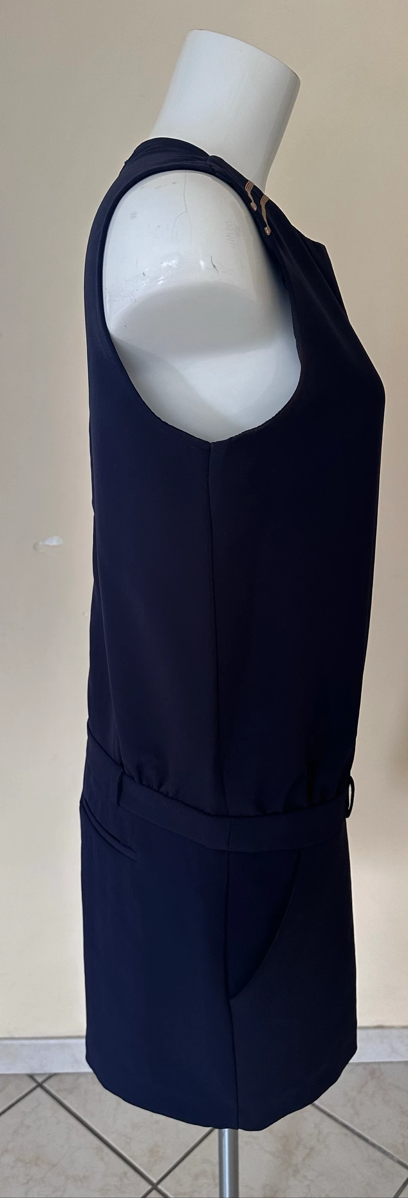 Élégante Combinaison-Short Azul Marinho Etam – Tamanho 40 – Estado Impecável – photo 11